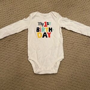 -Carter’s “my first birthday” onesie
